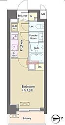 神明公園ハイツ・文京 1Kの間取図画像