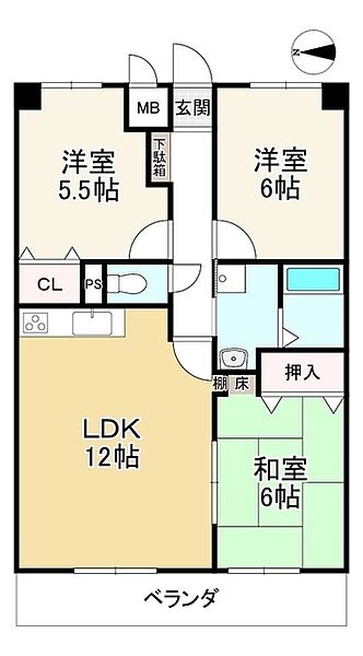 間取りを拡大表示