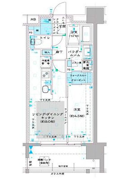 東京都板橋区中板橋(賃貸マンション1LDK・7階・35.37㎡)の写真 その2