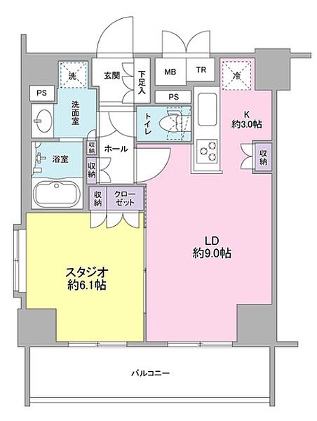 コンフォリア春日富坂 701｜東京都文京区春日1丁目(賃貸マンション1LDK・7階・42.93㎡)の写真 その2