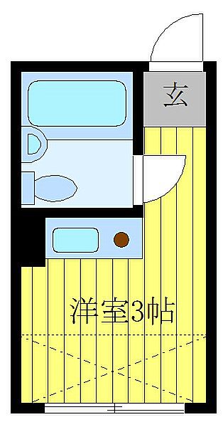ウエストインパート10 112｜東京都北区中十条2丁目(賃貸マンション1R・1階・9.00㎡)の写真 その2