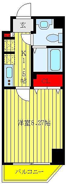 埼玉県川口市飯塚3丁目(賃貸マンション1K・4階・25.26㎡)の写真 その2