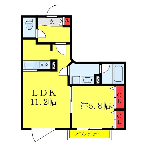 東京都豊島区千早2丁目(賃貸マンション1LDK・1階・40.49㎡)の写真 その2