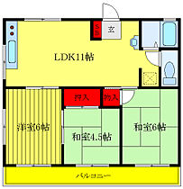 埼玉県川口市並木1丁目（賃貸マンション3LDK・3階・54.67㎡） その2