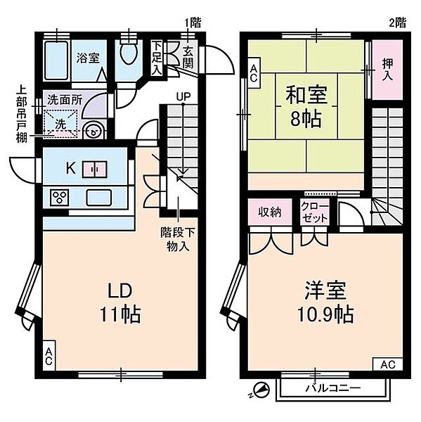 東京都板橋区東新町2丁目(賃貸アパート2LDK・1階・82.08㎡)の写真 その2