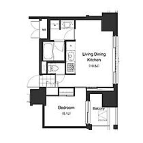 東京都文京区本駒込1丁目（賃貸マンション1LDK・8階・38.78㎡） その2