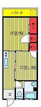 東京都板橋区板橋1丁目（賃貸マンション2K・4階・32.40㎡） その2