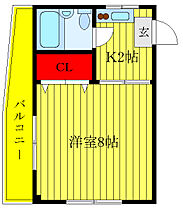 コーポタツナカ 306 ｜ 東京都北区中十条1丁目（賃貸マンション1K・3階・23.70㎡） その2