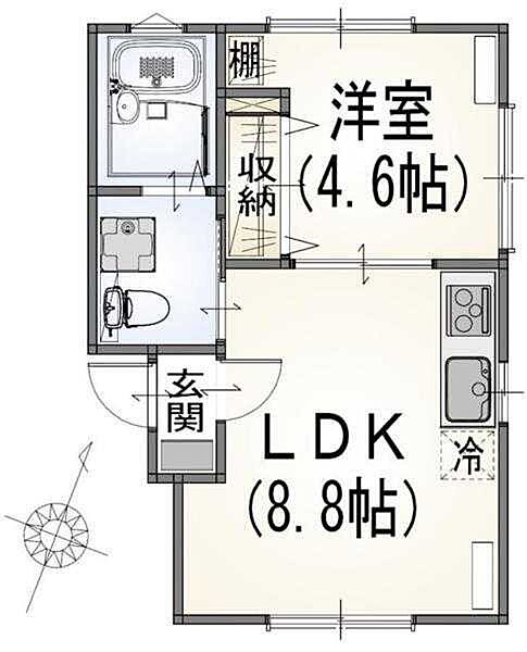 東京都板橋区志村3丁目(賃貸アパート1LDK・2階・30.42㎡)の写真 その2