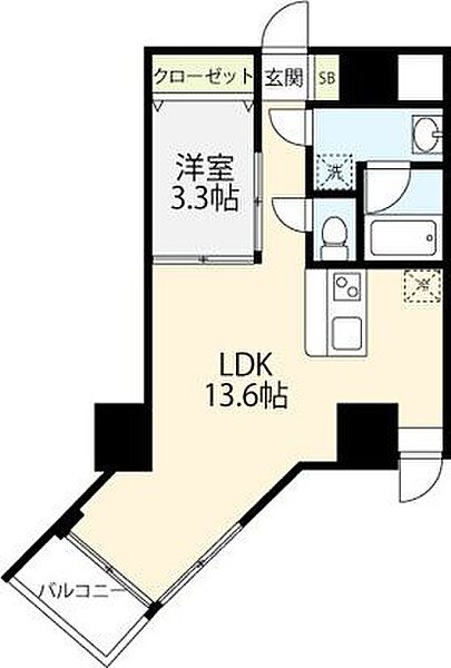 東京都板橋区大山金井町(賃貸マンション1LDK・4階・39.97㎡)の写真 その2