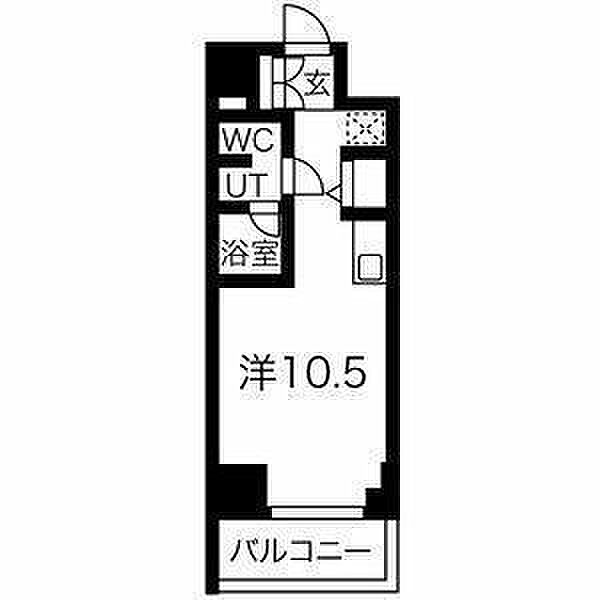 東京都板橋区中丸町(賃貸マンション1R・4階・26.72㎡)の写真 その2