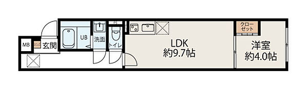 スカイヒルズ徳丸 401｜東京都板橋区徳丸2丁目(賃貸マンション1LDK・3階・36.09㎡)の写真 その2