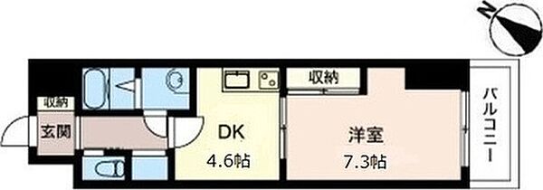 オーキッドレジデンス板橋 ｜東京都板橋区板橋2丁目(賃貸マンション1DK・5階・31.54㎡)の写真 その2