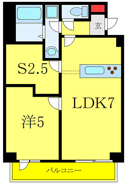 東京都板橋区仲宿(賃貸マンション1SLDK・3階・40.23㎡)の写真 その2