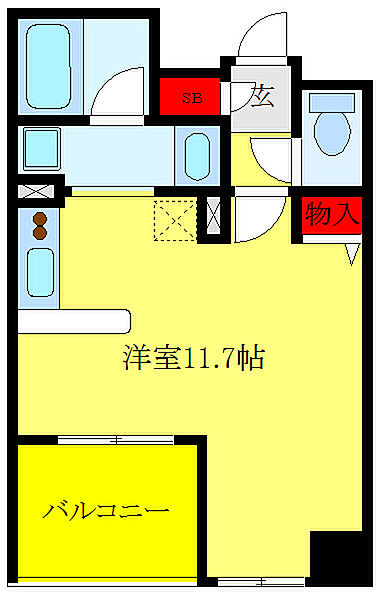 東京都板橋区志村3丁目(賃貸マンション1R・3階・29.96㎡)の写真 その2