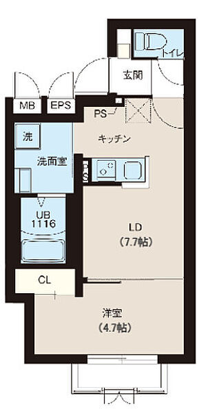 東京都新宿区早稲田鶴巻町(賃貸マンション1LDK・1階・30.29㎡)の写真 その2