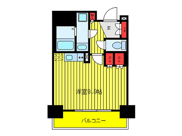 ヒューリックレジデンス茗荷谷 210｜東京都文京区小日向4丁目(賃貸マンション1R・2階・26.68㎡)の写真 その2