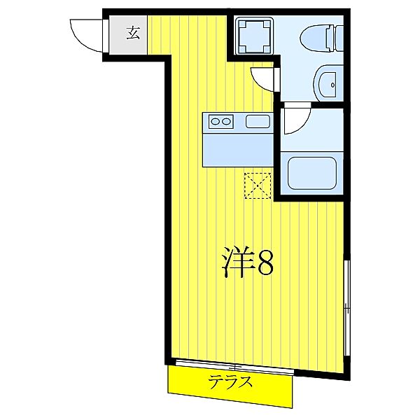 東京都板橋区氷川町(賃貸マンション1R・1階・17.24㎡)の写真 その2