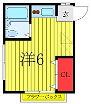 ベルメゾン中束 202 ｜ 東京都北区滝野川6丁目66-6（賃貸アパート1R・2階・16.00㎡） その2