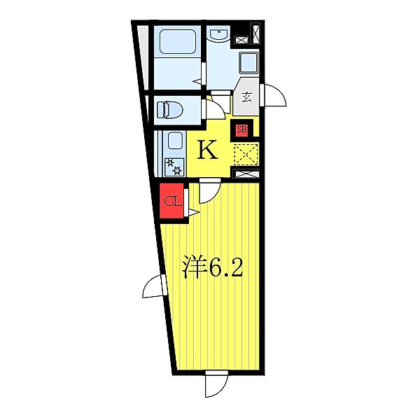 アトリオフラッツ板橋本町 204｜東京都板橋区大和町(賃貸マンション1K・2階・21.86㎡)の写真 その1