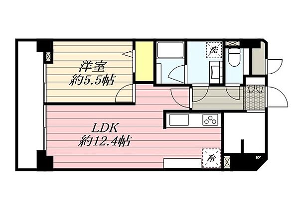 ミリアレジデンス上池袋II 1002｜東京都豊島区上池袋3丁目(賃貸マンション1LDK・10階・46.42㎡)の写真 その2