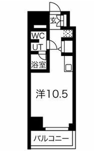 東京都板橋区中丸町(賃貸マンション1R・5階・26.72㎡)の写真 その2