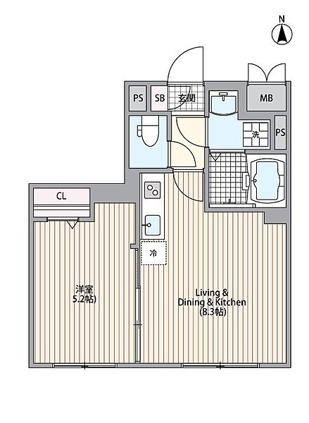 東京都豊島区高田2丁目(賃貸マンション1LDK・2階・31.13㎡)の写真 その2