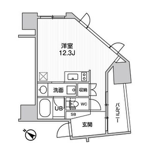 nido SUGAMO 1102｜東京都豊島区巣鴨2丁目(賃貸マンション1R・11階・30.45㎡)の写真 その2