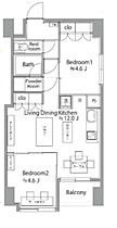 ライオンズマンション上池袋 203 ｜ 東京都豊島区上池袋4丁目（賃貸マンション2LDK・2階・46.06㎡） その2