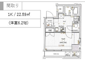 東京都豊島区北大塚2丁目（賃貸マンション1K・3階・22.59㎡） その2