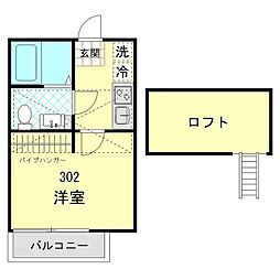 間取図画像 1K