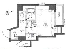 エルミタージュ横濱弘明寺 ワンルームの間取図画像
