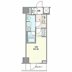 クレヴィスタ桜木町 1Kの間取図画像