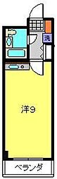 アビシニー新杉田 ワンルームの間取図画像