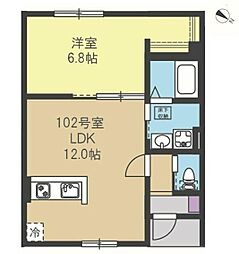 Stella杉田 1LDKの間取図画像