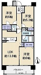 グーディッシュ村上 3LDKの間取図画像