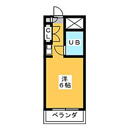 メゾン池袋 ワンルームの間取図画像