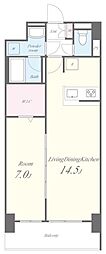 BRILLIANTTODAY 1LDKの間取図画像
