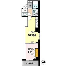 ロイジェント南池袋 1LDKの間取図画像