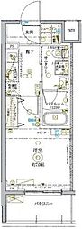 KDXレジデンス池袋ウエスト 1Kの間取図画像