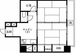 マンション池袋 2Kの間取図画像