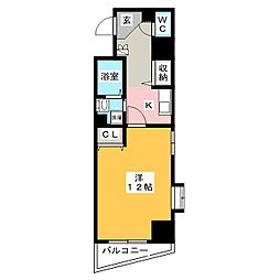 エクセリア池袋WEST2 1Kの間取図画像