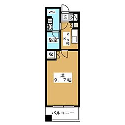 コンフォリア東池袋ＷＥＳＴ 3階1Kの間取り