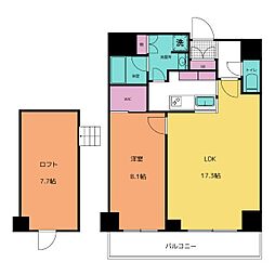 ParkCube西ヶ原STAGE 1LDKの間取図画像
