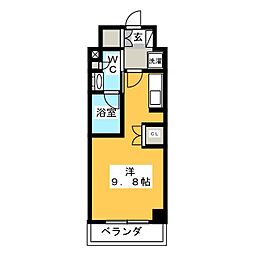 パークアクシス大塚ステーションゲートタワー ワンルームの間取図画像