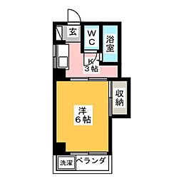 コーポ大塚 1Kの間取図画像