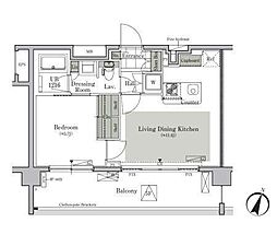 ParkCube西ヶ原STAGE 1LDKの間取図画像