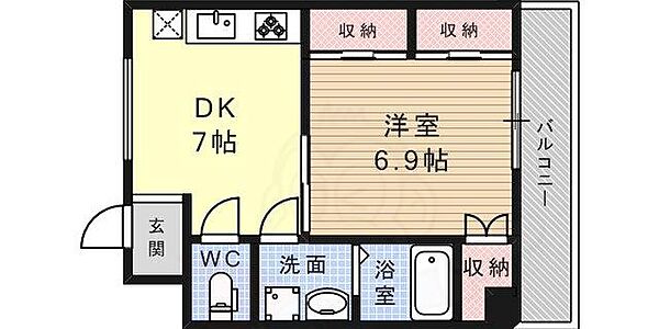 ネオンビル ｜兵庫県神戸市灘区灘南通２丁目(賃貸マンション1DK・2階・34.51㎡)の写真 その2