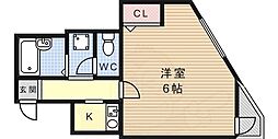 PARC王子 1Kの間取図画像