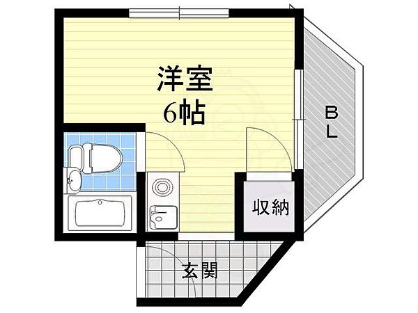 中井マンション ｜兵庫県神戸市東灘区本山北町４丁目(賃貸マンション1R・3階・15.57㎡)の写真 その2